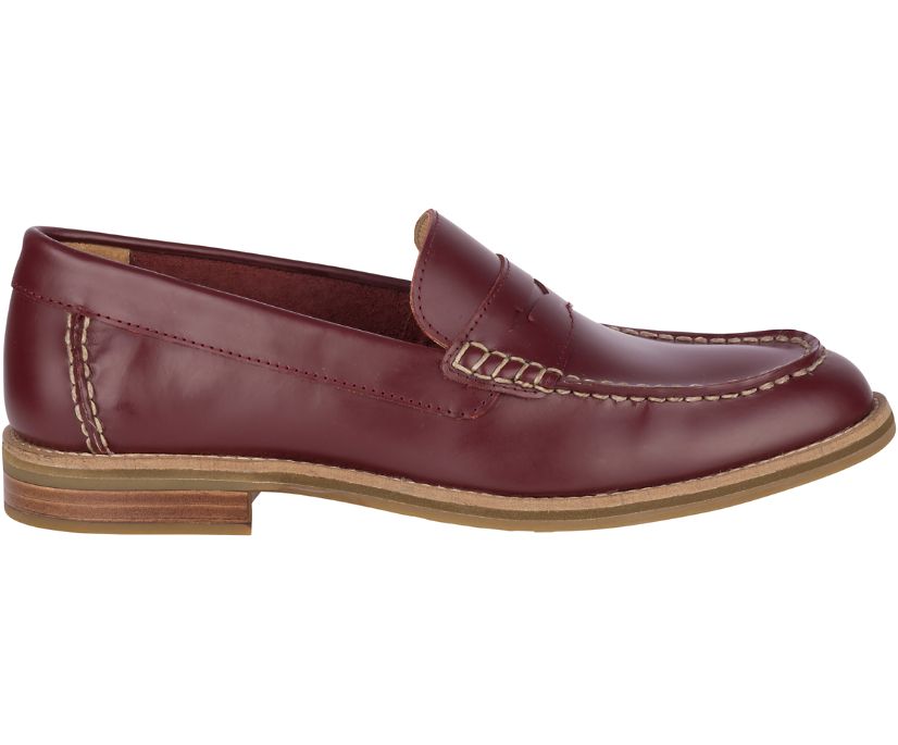 Sperry Topsfield Penny Loafers - Men's Loafers - Burgundy [HF4052618] Sperry Top Sider Ireland